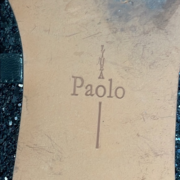 Linea Paolo Niara Glitter Flat Pointed Toe Mary Jane Black Sparkle Sz 11 - Picture 10 of 13